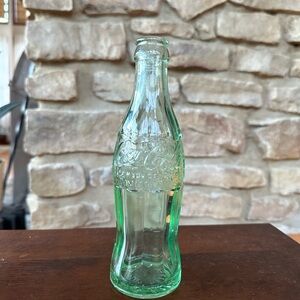 Vintage Green Glass Coca-Cola Bottle (1940’s or 50’s)
